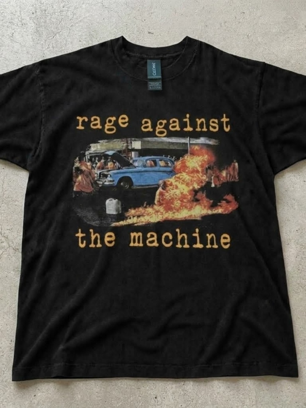 Gildan Black Rage Against The Machine Graphic Tee